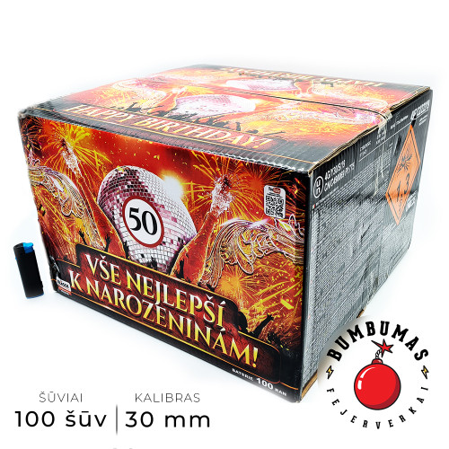 Fejerverkas HAPPY BIRTHDAY 100/30