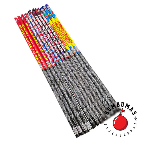 Lazdų rinkinukas Mix rimskych svici R7020M 12vnt